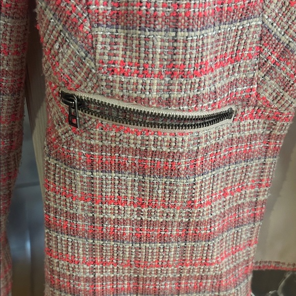 Halogen Women's Blazer in Pink and Cream Plaid - Picture 3 of 6